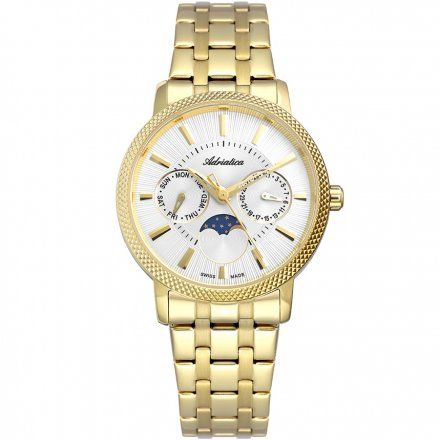 Zegarek Damski Adriatica na bransolecie A3808.1113QF - Multifunction Swiss Made