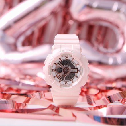 Różowy zegarek Casio Baby-G BA-110RG-4AER + TOREBKA KOMUNIJNA