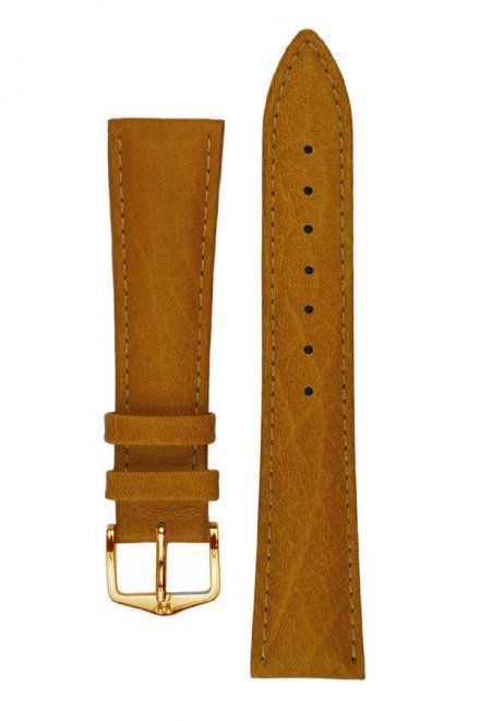 Jasnobrązowy pasek skórzany 20 mm HIRSCH Camelgrain 01009010-1-20 (L)