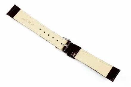 Brązowy pasek skórzany 18 mm HIRSCH Osiris 03475010-2-18 (L)