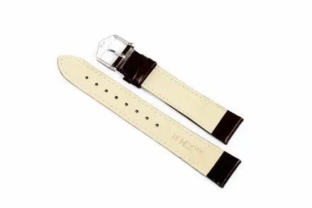 Brązowy pasek skórzany 18 mm HIRSCH Osiris 03475010-2-18 (L)