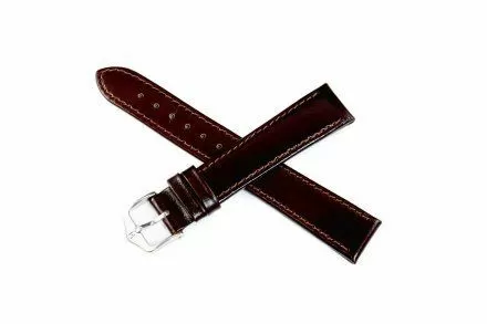 Brązowy pasek skórzany 18 mm HIRSCH Osiris 03475010-2-18 (L)