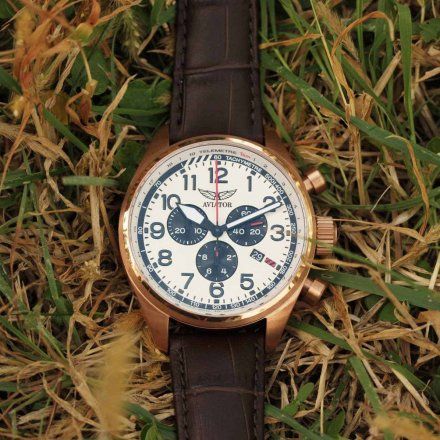 Zegarek Męski Aviator Swiss Made V.2.25.2.173.4 Airacobra P45 Chrono