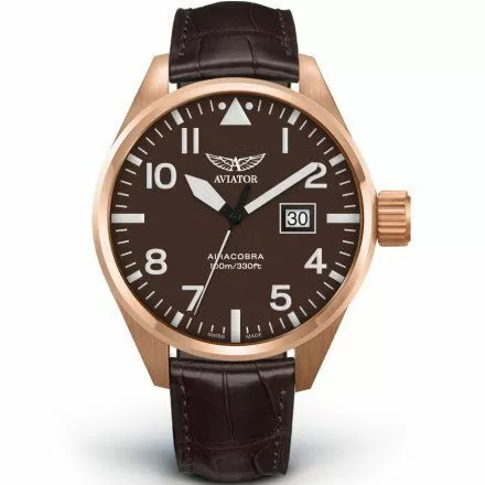 Zegarek Męski Aviator Swiss Made V.1.22.2.151.4 Airacobra P42
