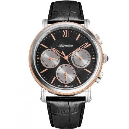 Zegarek Męski Adriatica na Pasku A8272.R264QF - Multifunction Swiss Made