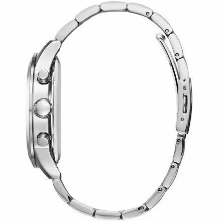 Srebrny zegarek męski Guess Atlas z bransoletką W0668G7