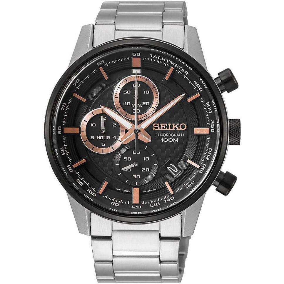 SEIKO 海外モデル クロノグラフ SSB333P1 Seiko SSB333P1 - Zegarek Chronograph • Zegarownia.pl