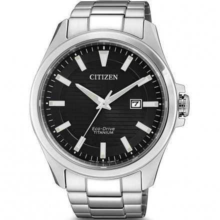 Citizen BM7470-84E Zegarek Męski na bransolecie Eco Drive Super Titanium Citizen