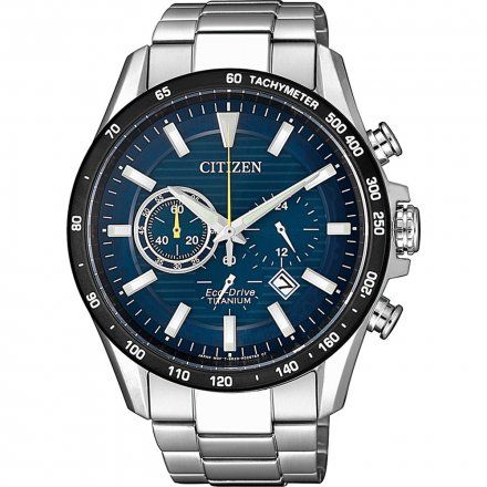 Citizen CA4444-82L Zegarek Męski na bransolecie Eco Drive Super Titanium Citizen