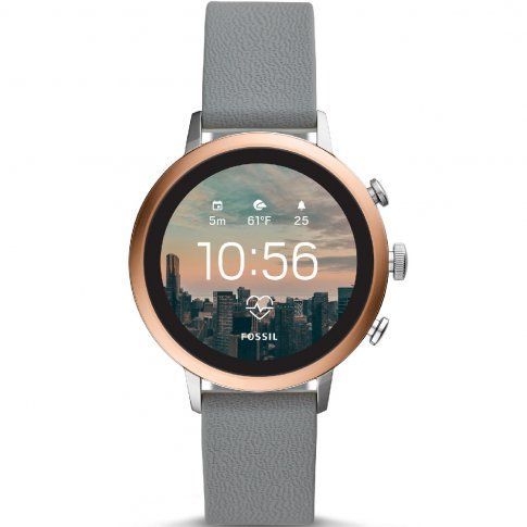 smartwatch fossil venture hr gray silicone ftw6016