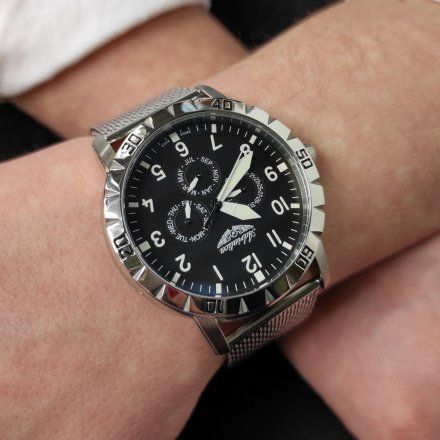 Zegarek Męski Adriatica na bransolecie A1108.5124QF - Multifunction Swiss Made