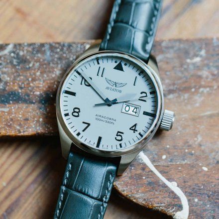 Zegarek Męski Aviator Swiss Made V.1.22.0.150.4 Airacobra P42