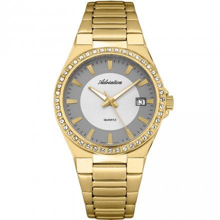 Zegarek Damski Adriatica na bransolecie A3804.1113QZ - Swarovski Zegarek Swiss Made