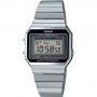 Srebrny zegarek Casio Vintage A700WE-1AEF w stylu Retro