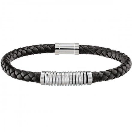 Czarna pleciona bransoletka męska skórzana Tommy Hilfiger 2790153