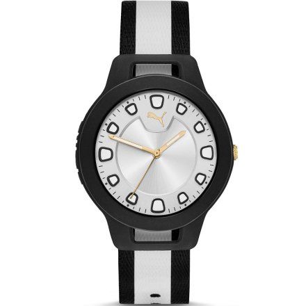 Czarno-biały zegarek Puma Reset P1022
