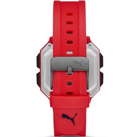 Czerwony zegarek Puma z wyświetlaczem Remix P5019