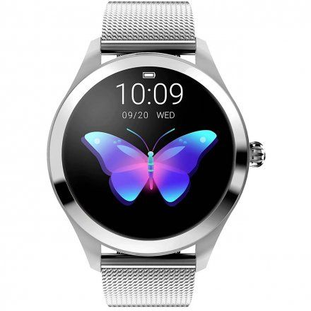 Srebrny smartwatch damski Rubicon RNBE37 SMARUB009