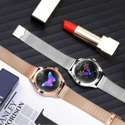 Srebrny smartwatch damski Rubicon RNBE37 SMARUB009