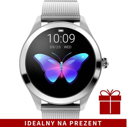 Srebrny smartwatch damski Rubicon RNBE37 SMARUB009