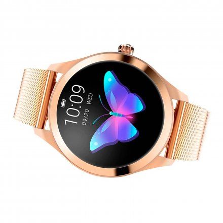 Różowozłoty smartwatch damski Rubicon RNBE37RIBX05AX