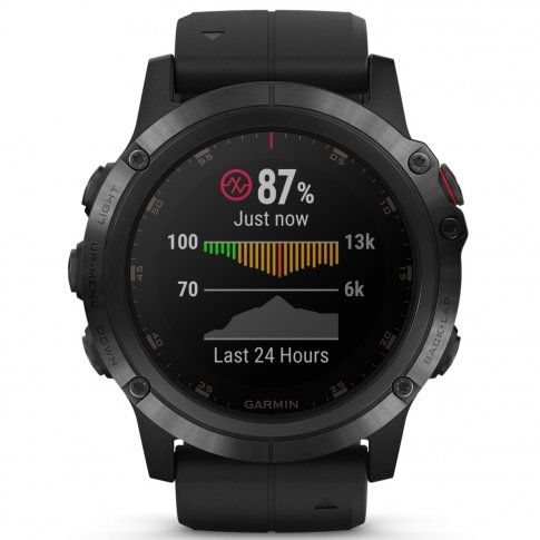 Zegarek Garmin Fenix 5X Plus Sapphire 010-01989-01 z czarym