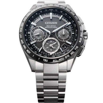 Citizen CC9015-54E Zegarek Męski na bransolecie EcoDrive Satellite Wave