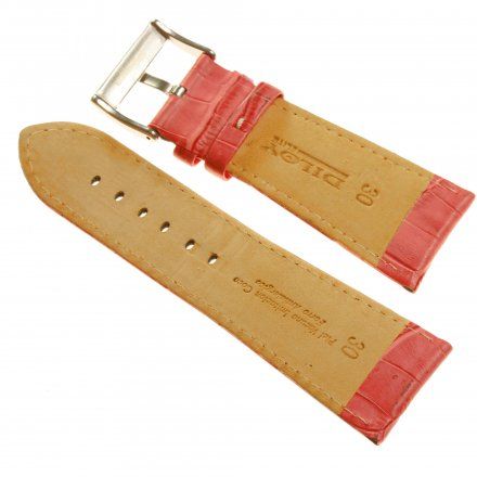 Pasek DILOY Superior 368EA.28.13 Skórzany Różowy 28 mm