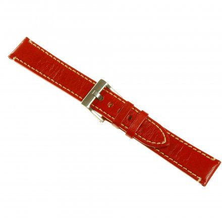Pasek DILOY Fashion 373.18.06 Skórzany Czerwony 18 mm - GRATIS dwa teleskopy i narzędzie