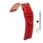 Pasek DILOY Fashion 373.22.06 Skórzany Czerwony 22 mm - GRATIS dwa teleskopy i narzędzie