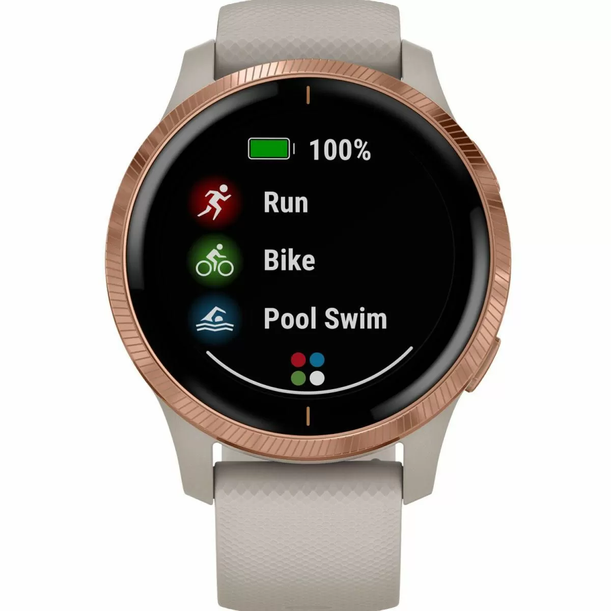 GARMIN Venu HR GPS Piaskowy z detalami w kolorze różowego złota