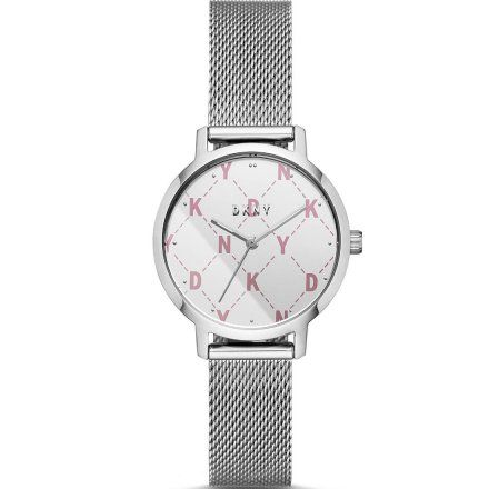 Srebrny zegarek damski DKNY Modernist z bransoletką mesh NY2815
