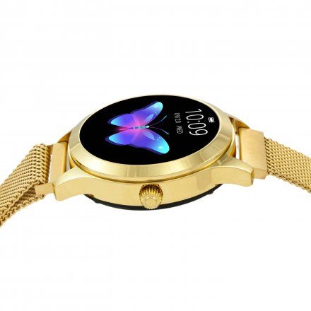 Złoty Smartwatch damski Rubicon RNBE37GIBX05AX