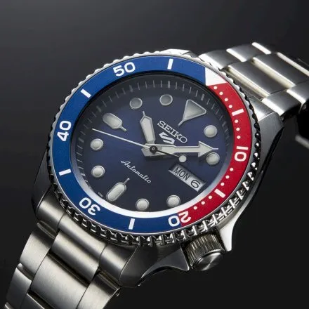 Seiko SRPD53K1 Zegarek Męski Seiko 5 Automatic Granatowy