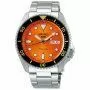 Seiko SRPD59K1 Zegarek Męski Seiko 5 Automatic pomarańczowy