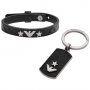 Komplet Emporio Armani EGS2685040 Oryginalna bransoletka i brelok EA