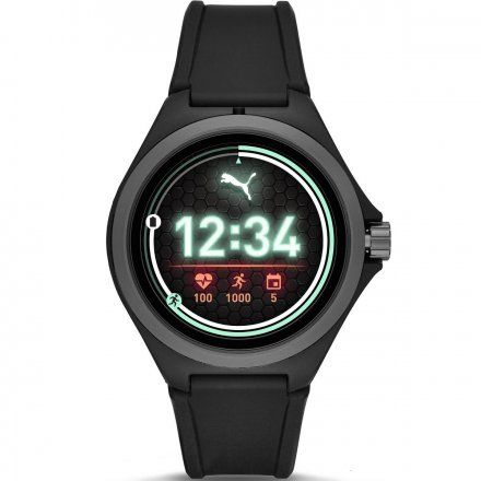 Sportowy smartwatch Puma Czarny PT9100 Kroki Puls Płatności NFC