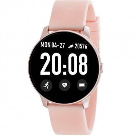 Różowy smartwatch damski Rubicon RNCE40RIBX01AX