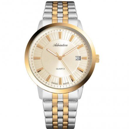 Zegarek Męski Adriatica na bransolecie A8164.2111Q - Zegarek Kwarcowy Swiss Made
