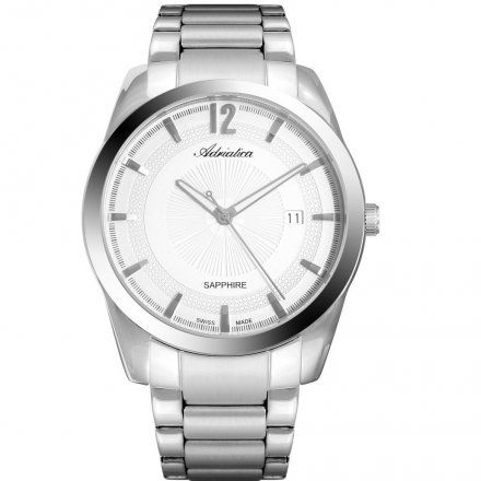 Kwarcowy szwajcarski zegarek męski Adriatica z szafirowym szkłem A8301.5153Q