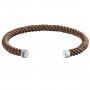 Bransoleta mankietowa męska Tommy Hilfiger brązowo-srebrna 2790194
