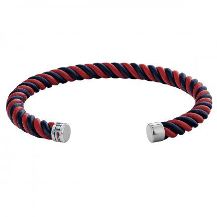 Biżuteria Tommy Hilfiger Męska Bransoleta granatowo-czerwona 2790195