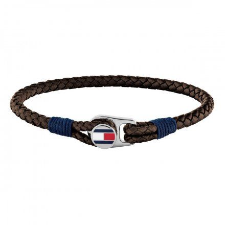 Biżuteria Tommy Hilfiger Męska Bransoleta brązowo-srebrna 2790207S