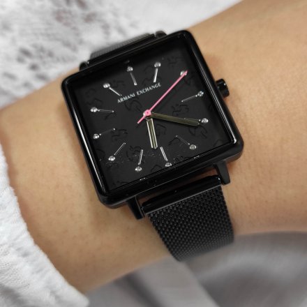 AX5805 Armani Exchange LOLA SQUARE zegarek damski AX z bransoletką
