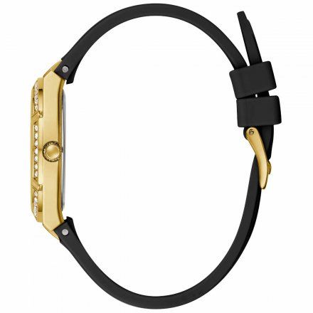 Czarno-złoty zegarek damski Guess Cosmo z kryształami GW0034L1