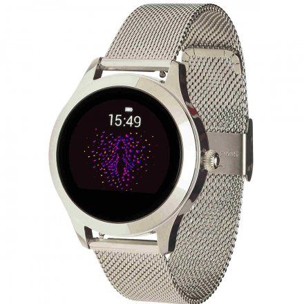 Smartwatch Garett Women Naomi RT srebrny z bransoletą 5903246287233