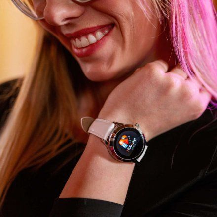 Smartwatch Garett Women Naomi RT srebrny z bransoletą 5903246287233