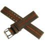 Pasek do zegarka Vostok Europe Pasek Expedition 2006 - Skóra 20mm brązowy z pomarańczowym środkiem
