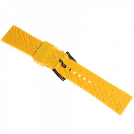 Pasek do zegarka Vostok Europe Pasek Expedition - Silikon (C548) żółty czarna klamra