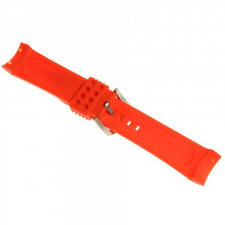 Pasek do zegarka Vostok Europe Pasek Anchar - Silikon (7171) czerwony z matową klamrą